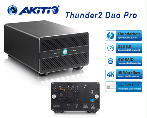 AKITIO THUNDER2 DUO PRO 8TB